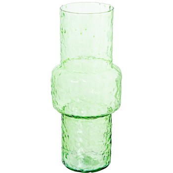 Vase En Verre Vert Ø14x33cm