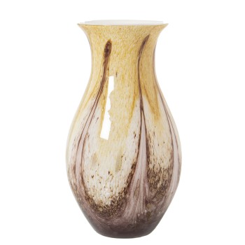 Vase En Verre Sable - 37m- Ø20x37cm