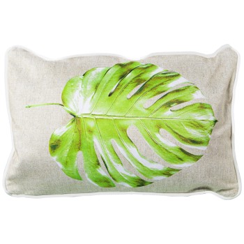 Velvet Pillow With Zip Jungle Fluorescent Venecia - 30x45cm- 45x30cm, 100% Poliéster