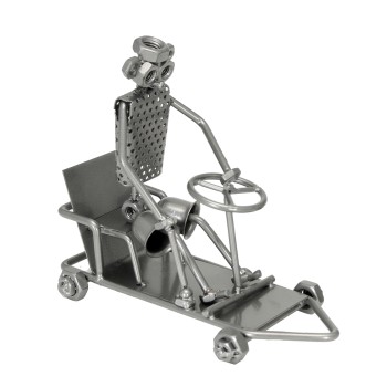 Metal Figurine - Kart- _22x19x11 Cm