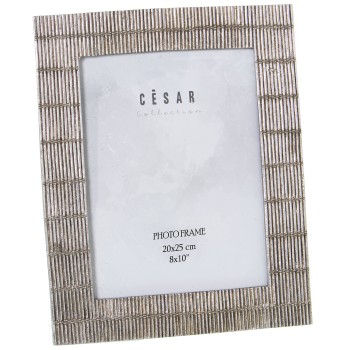 Slver Resin Photo Frame - 20x25cm- Ext:26x1,3x31cm