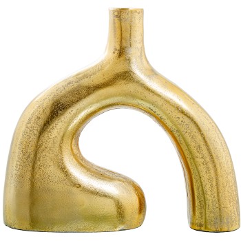 Vaso Alluminio Oro 34x8x31cm