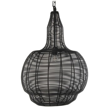 Lampe Suspension En Métal - Noir - 1xe27, Max.60w (non Incluse)- Ø45x61cm